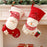 Large Red White Knitted Christmas Stocking Santa Claus Fireplace Decor Socks Xmas Gift Bags Candy Holder Decor For Home