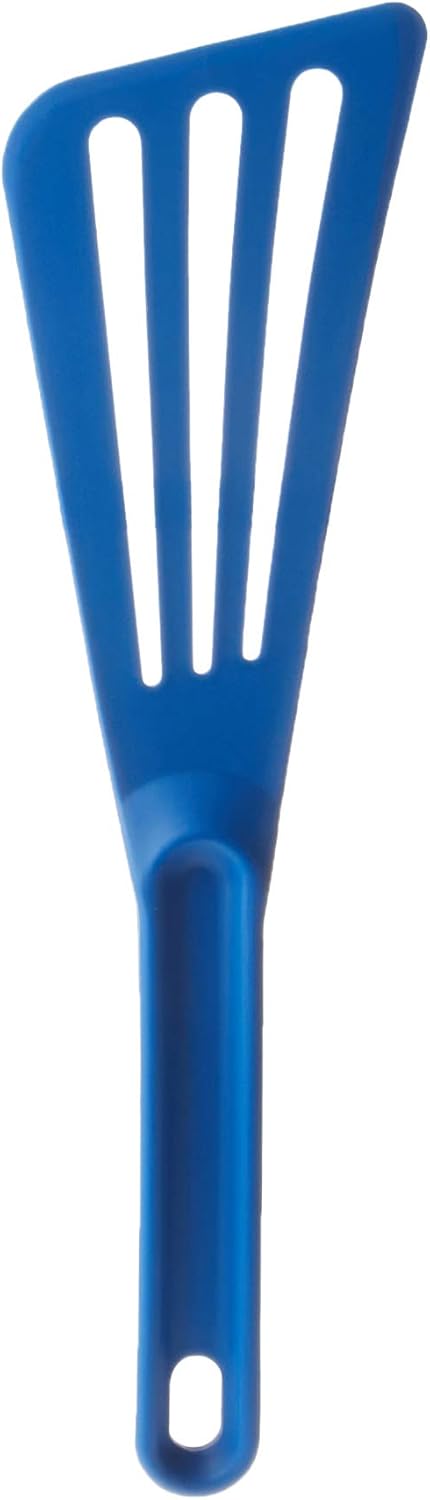 Mercer Culinary Hell's Tools Hi-Heat Slotted Spatula, 12 Inch x 3.5 Inch, Blue