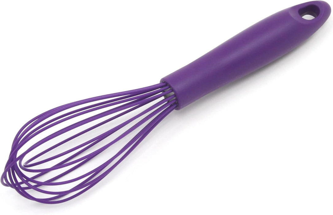 Chef Craft Premium Silicone Wire Cooking Whisk, 10.5 Inch, Purple