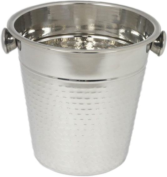 Chef Craft Hammered Champagne Bucket, 4 Quart, Stainless Steel