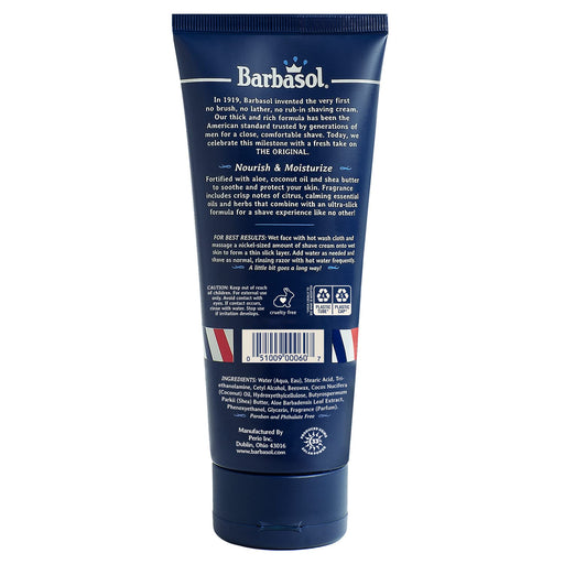 Barbasol 1919 Classic Shaving Cream  essential oils &amp; herbs ensures a refreshing shave that keeps you feeling clean,