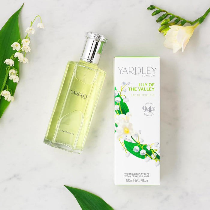 Yardley of London Lily of The Valley Eau De Toilette Spray for Women, 1.7 Ounce