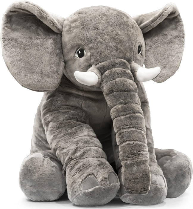 Homily Stuffed Elephant Plush Animal Toy 24 INCH