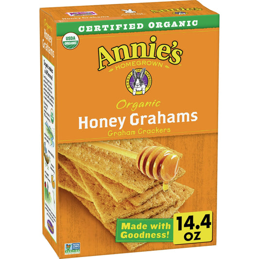 Annie's Organic Honey Graham Crackers, Made With Whole Grain, 14.4 oz